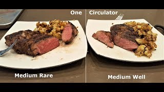 Rib Eye Steaks  Two Different Doneness Only One Circulator 4k60 [upl. by Adriana]