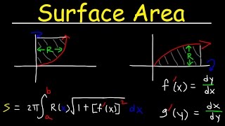 Surface Area of Revolution By Integration Explained Calculus Problems Integral Formula Examples [upl. by Leahcimluap]