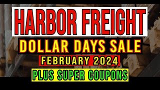 Harbor Freight Dollar Days February 2024 Plus Super Coupon Tool Sale [upl. by Eniac]