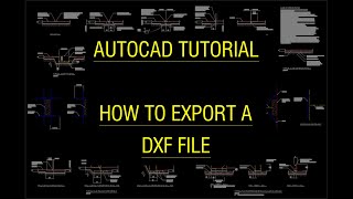 AutoCAD Tutorial  How to export a DXF file and view it [upl. by Mozelle605]