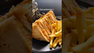 How to make club sandwich 🥪 sandwichrecipe sandwichcookies recipe shortvideo foodshorts [upl. by Ellahcim]