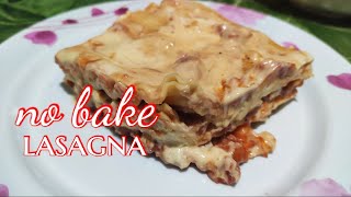 LASAGNA NO BAKE  LASAGNA RECIPE  PANLASANG PINOY  LUTONG PINOY [upl. by Belia]