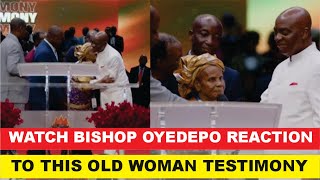 Watch Bishop David Oyedepo Shocking Reaction To 110yeard Old Woman Testimony [upl. by Strickler371]