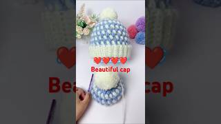 Cap design ❤️ 👌 simple step👌👌Easy step me crosia se cap banana [upl. by Nosna]