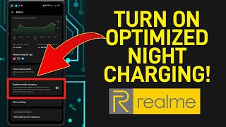 How to Turn ON Optimized Night Charging in Realme Phone  Realme UI 40 [upl. by Otrebron]