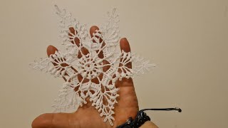 Szydełkowa gwiazdka 3d  3 crochet snowflake 3d  3 [upl. by Leitnahs141]