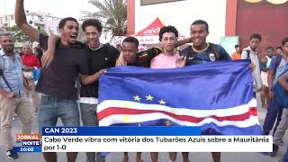 Cabo Verde vibra com vitória dos Tubarões Azuis sobre a Mauritânia por 10 [upl. by Annaohj945]