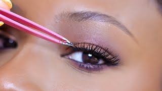 This lash tutorial will have you applying your false eyelashes PERFECTLY [upl. by Vaish775]