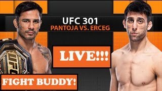 UFC 301 Pantoja Vs Erceg  Martinez Vs Aldo  Live Stream Full Fight Companion [upl. by Jobey735]