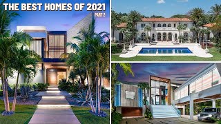 4 HOURS of LUXURY HOMES The Best Homes of 2021 part 2 [upl. by Fleisig]