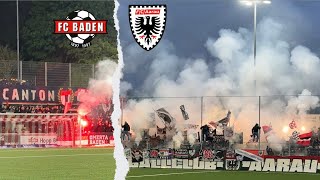 FEURIGE ATMOSPHÄRE beim AARGAU DERBY 🔥 FC Baden v FC Aarau [upl. by Drofdeb453]