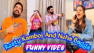 resty kamboj and neha bagga funny 😀😀 video insta gram rell [upl. by Hermy]