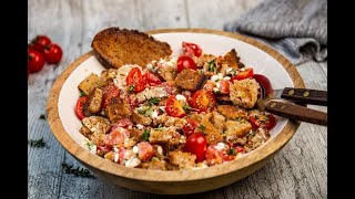 Brotsalat mit Tomaten und Käse [upl. by Warrick]