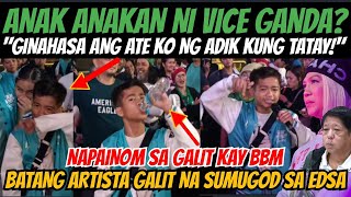 WOW BATANG ARTISTANG ANAK ANAKAN NI VICE GANDA GALIT NA SUMUGOD SA EDSA SHRINE duterte dds [upl. by Padraic]