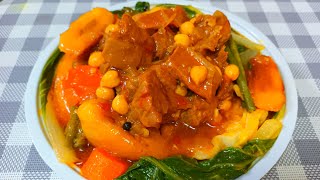 BEEF POCHERO  BEEF STEW  SPANISH  FILIPINO DISH [upl. by Azzil]