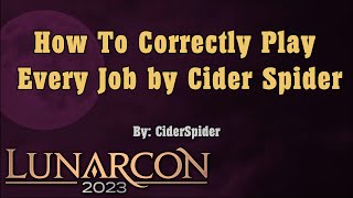 2023 Panel Room How to Correctly Play Every Job by CiderSpider [upl. by Esaele]