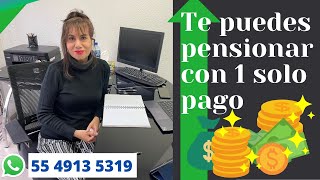 Te puedes pensionar con solo 1 pago [upl. by Fadden]