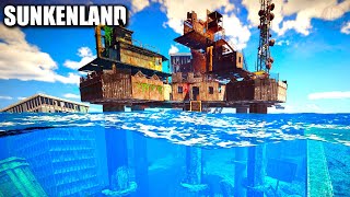 Craft Build Dive Survive Day One Waterworld Survival  Sunkenland Gameplay  First Look [upl. by Fitting428]