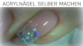 ACRYLNÄGEL SELBER MACHEN  Acrylic Nail Tutorial [upl. by Partan]