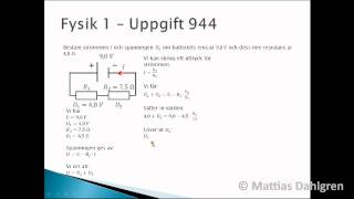 Fysik 1 Uppgift 944 [upl. by Harcourt611]