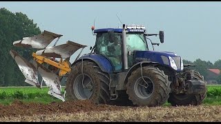 HendrikJan Moens van Aarnink en Ooms aan het diepploegen 65cm voor grondverbetering Tiefpflügen [upl. by Airuam]