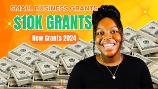 10k SMALL BUSINESS GRANTS  Grants for 2024  EASY APPLY [upl. by Carnay]