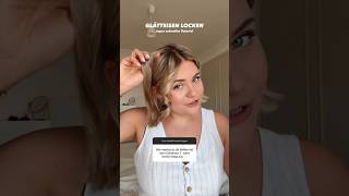 HOW TO Glätteisen Locken in 1 Minute 🤯 frisuren locken dominokati [upl. by Marentic]