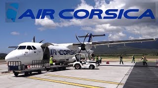 AIR CORSICA ATR 72500  AJACCIO  NICE [upl. by Atalie748]