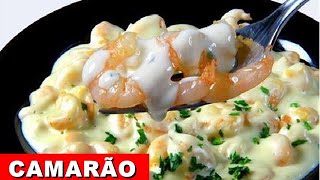 RECEITA CAMARÃO AO MOLHO  CREME DE LEITE [upl. by Keene]