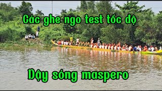 Các ghe ngo test tốc độ tại sông masp “buổi chiều rất đông khán giả [upl. by Yordan363]