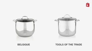 Belgique Stainless Steel 16 Qt Stockpot Comparison Video [upl. by Eatnoled]