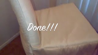 DIY Chair Cover SimpleQuick and Easy  MATV [upl. by Aikym692]