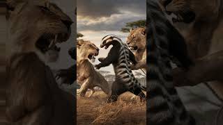 Honey Badger Stoffel Escapes His Enclosure and Battles a Lion [upl. by Sells]