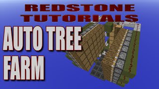 Automatic Tree Farm  Minecraft Tutorials  Redstone [upl. by Ahmar]