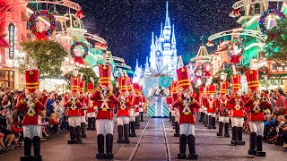 4K Once Upon a Christmastime Parade  2019 Mickeys Very Merry Christmas Party [upl. by Kobe]