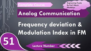 Frequency Deviation and Modulation Index of Frequency Modulation FM in Analog Communication [upl. by Nyberg]