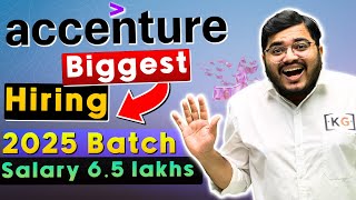 ACCENTURE HIRING 2025 BATCH 🔥 Accenture Exam Pattern Syllabus Cutoff  Accenture Preparation 2025 [upl. by Oramug]