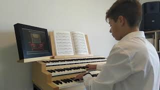 JS Bach Prelude in C minor BWV 999  Organ Székely Máté [upl. by Aerdua848]