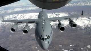 Impressive C17 Globemaster Aerial Refueling HD 1280x720 [upl. by Tecu]