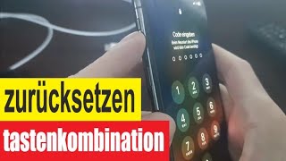 iPhone zurücksetzen tastenkombination [upl. by Anneyehc]