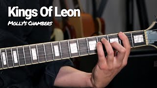 MOLLYS CHAMBERS  KINGS OF LEON Guitar Lesson with SOLO  Jam track [upl. by Felty]