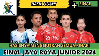 WOOOW Luar Biasa Hasil Final Jaya Raya Junior International Grand Prix 2024 [upl. by Perkins]