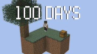 I tried Surviving 100 Days in Hardcore Minecraft Skyblock [upl. by Yerak]