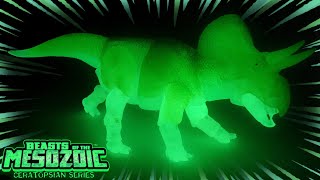 GLOW in the DARK Zuniceratops Beasts of the Mesozoic Ceratopsians Series Dinosaur Action Figure toy [upl. by Annaoi]