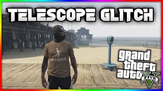 WORKING HOW TO DO TELESCOPE GLITCH HAT MASK AND GLASSES GLITCH IN GTA 5 ONLINE [upl. by Nniroc]