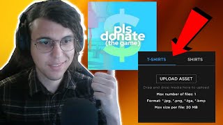 How To Sell A Shirt In Pls Donate [upl. by Gautious]