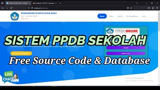 Source Code Sistem PPDB Sekolah  ppdb online  Website PPDB [upl. by Neemsaj]