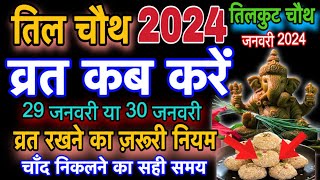 Til Chauth 2024।तिल चौथ व्रत के नियम।tilkut chauth kab hai 2024।til chauth vrat kab hai [upl. by Quintus133]