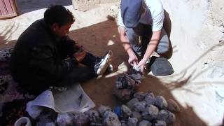 Trilobite preparation in Morocco [upl. by Pirzada]