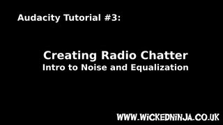 Tutorial 3 Radio Chatter  Intro to Noise and Equalization [upl. by Nomannic490]